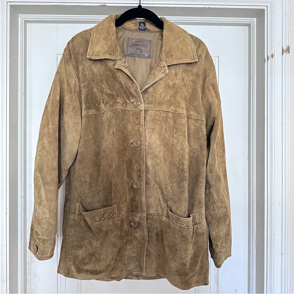 St. John’s Bay Vintage Tan Suede Jacket